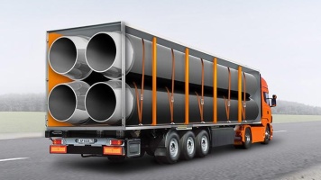 Схема погрузки трубы больших диаметров круглого сечения!