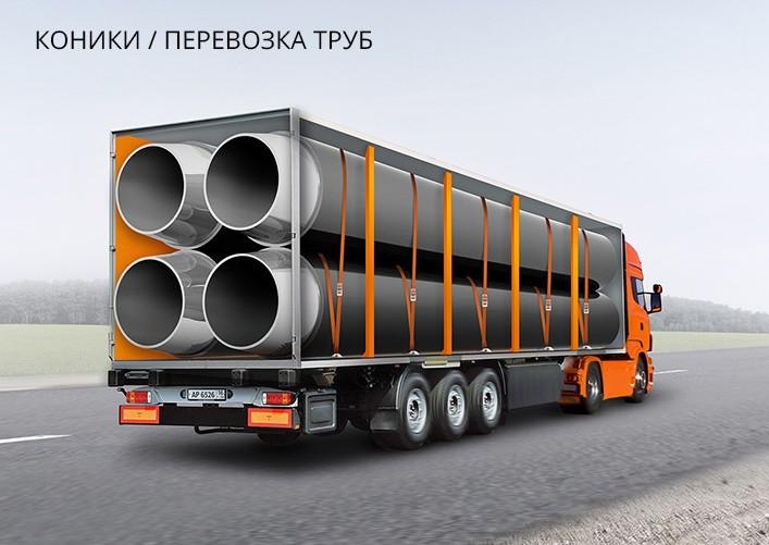 Схема погрузки трубы больших диаметров круглого сечения!